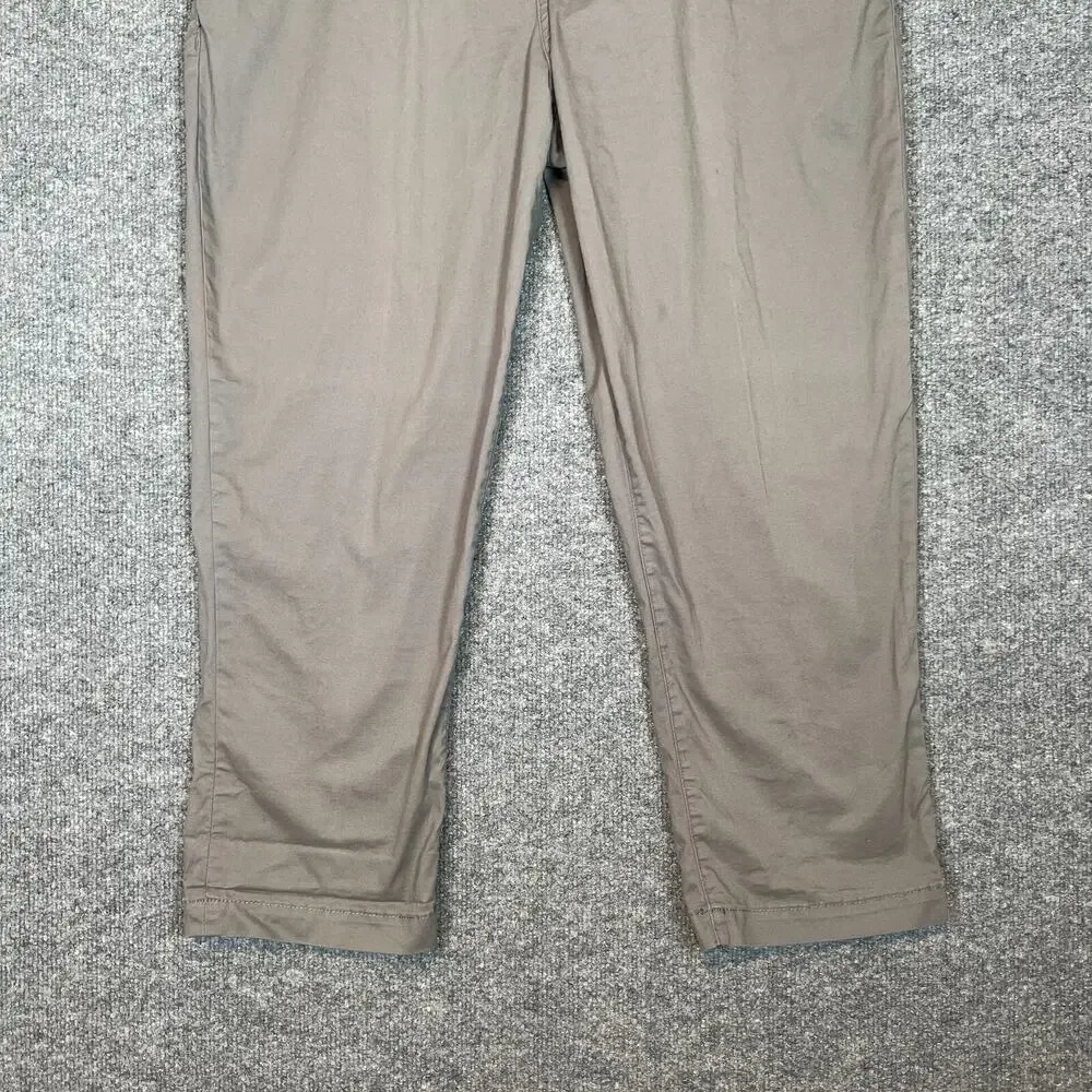 Pendleton Pants Womens 16 Beige Khaki Chinos Straight‎ Leg Cropped Casual